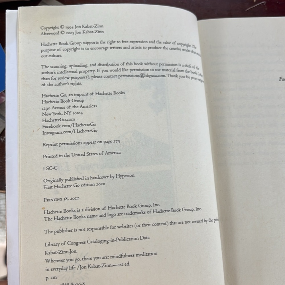 Pre -Owned Wherever You Go, There You Are Book Self-Help Book By Jon Kabat -Zinn - Picture 5 of 7